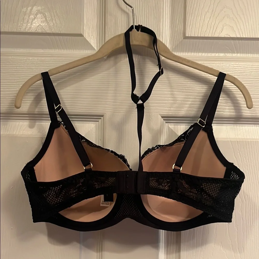 Adore Me Black Lace Full Coverage Bra